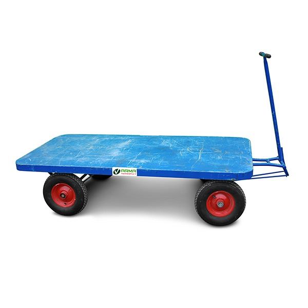 Trekwagen- plateaukar met draaischamel Trekwagen- plateaukar met draaischamel