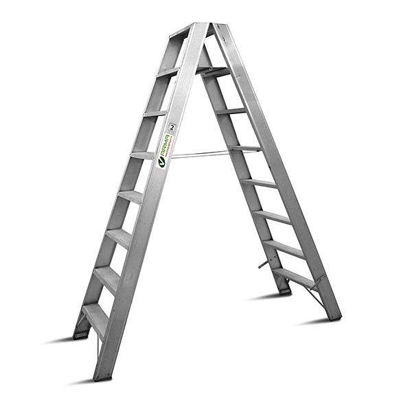 Industrietrap werkhoogte 4 m tweezijdig Industrietrap werkhoogte 4 m tweezijdig
